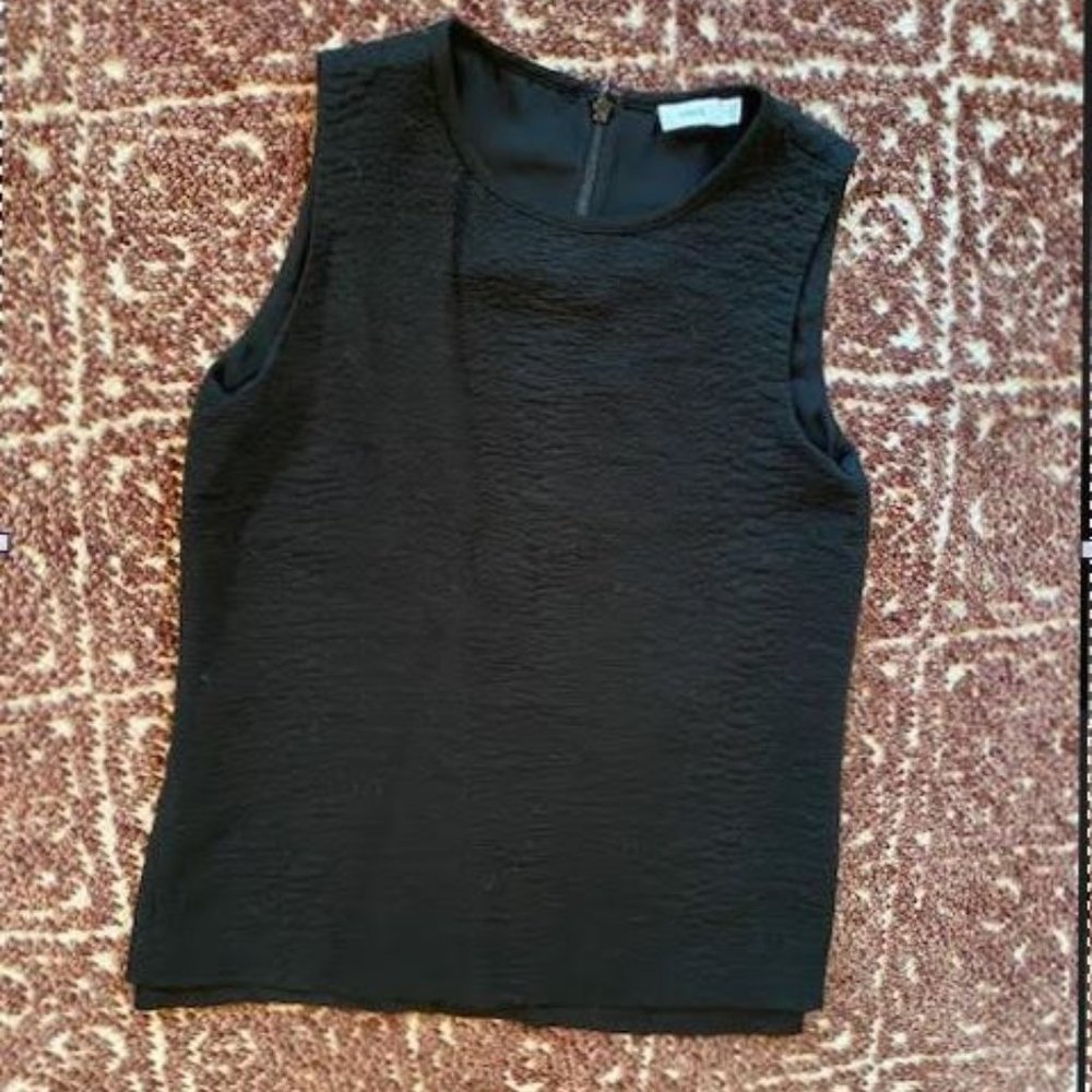 Vince layered snakeskin jacquard tank